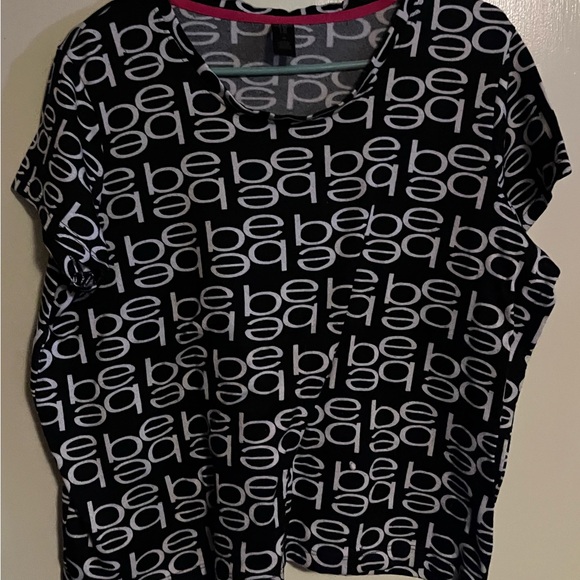 Bebe Sleepwear Black and White  T-Shirt Pajama - Picture 1 of 2